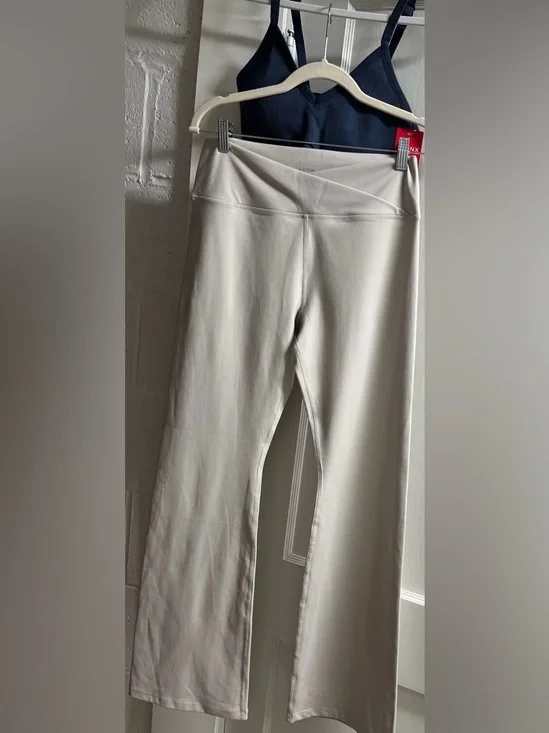 3 pc set SPANX Sports Bra, Beige Calvin Klein pants & Hot Pink Adidas shoes - Picture 3 of 5